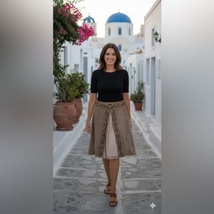 Sisley beaded skirt size 40